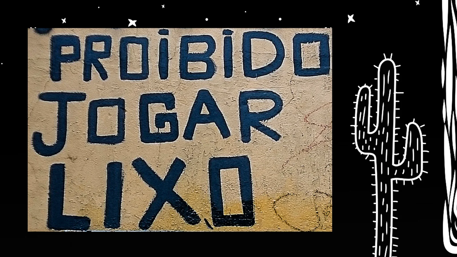 Cartaz Proibido jogar lixo, bairro da Liberdade, São Paulo