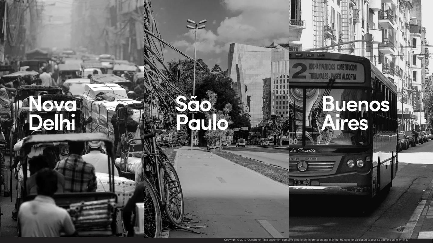 Nova Delhi, São Paulo e Buenos Aires